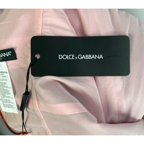 NWT DOLCE & GABBANA Dress Pink Colorblock Sheath Bodycon IT 36 US 0 - Picture 12 of 15